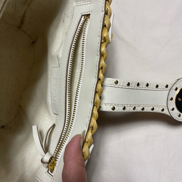 Michael Kors Woven Straw Bag Tantorini. Used once - Picture 10 of 10